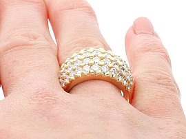 Vintage Diamond Ring on the Hand