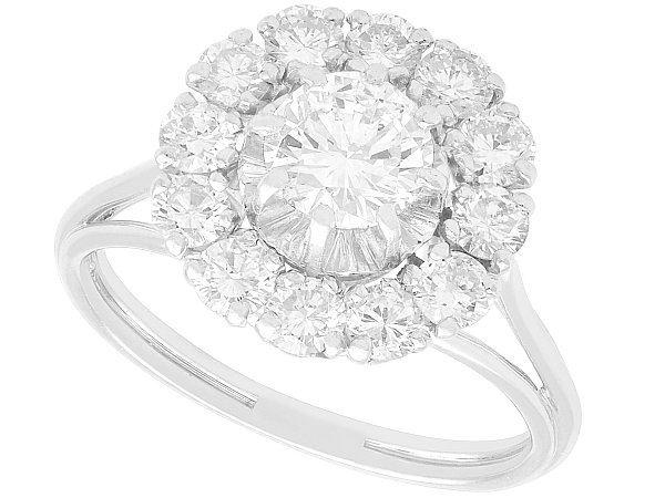 1970s Diamond Cluster Ring UK