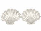 Sterling Silver Butter Shells / Dishes - Antique Victorian (1885)
