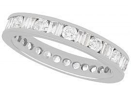 1.92ct Diamond and 15ct White Gold Full Eternity Ring - Vintage Circa 1980