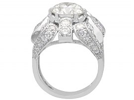 large diamond ring in platinum