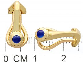 Cartier Sapphire Earrings in Gold