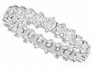 2.42ct Diamond and 18ct White Gold Full Eternity Ring - Vintage Circa 1980