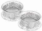 Sterling Silver Potato Dish Rings - Antique Victorian