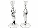 Sterling Silver Candlesticks - Antique Victorian (1888)