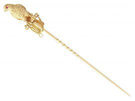 Antique Gold Eagle Lapel Pin