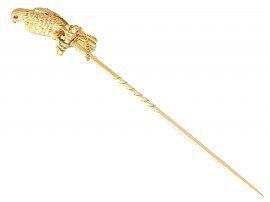 Antique Gold Eagle Lapel Pin