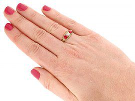 Victorian Ruby and Diamond Gold Ring