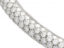 open clasp 18ct Gold and Diamond Bangle 