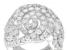Vintage Diamond Dress Ring White Gold