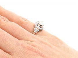 Solitaire Diamond Ring wearing image