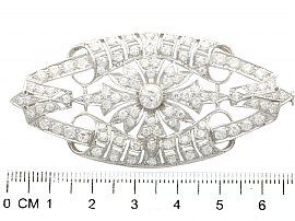 Antique Diamond Plaque Brooch 
