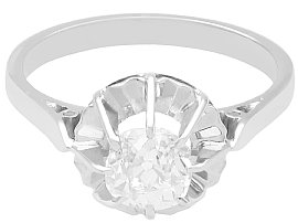 0.81 Carat Diamond Solitaire Ring French