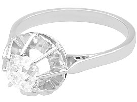 0.81 Carat Diamond Solitaire Ring for Sale