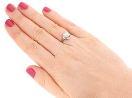 0.81 Carat Diamond Solitaire Ring Wearing
