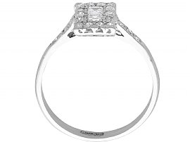 Rectangular Diamond Dress Ring Platinum
