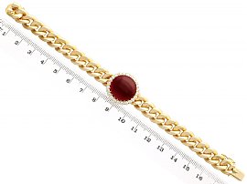 Gold Garnet Bracelet