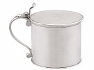 Sterling Silver Drum Mustard Pot - Antique George III 1776