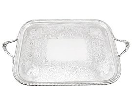 Sterling Silver Tray by Thomas Bradbury & Sons - Antique Victorian (1895); C5298 