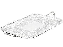 Victorian Tea Tray in Sterling Silver