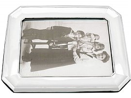 English Sterling Silver Picture Frame flat