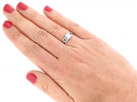 wearing 1.1 Carat Diamond Ring Vintage