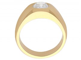 gold gents diamond ring