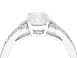 Solitaire Ring White Gold 