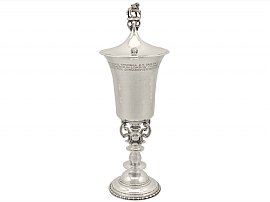 Sterling Silver Cup and Cover by Omar Ramsden - Antique George V (1928)