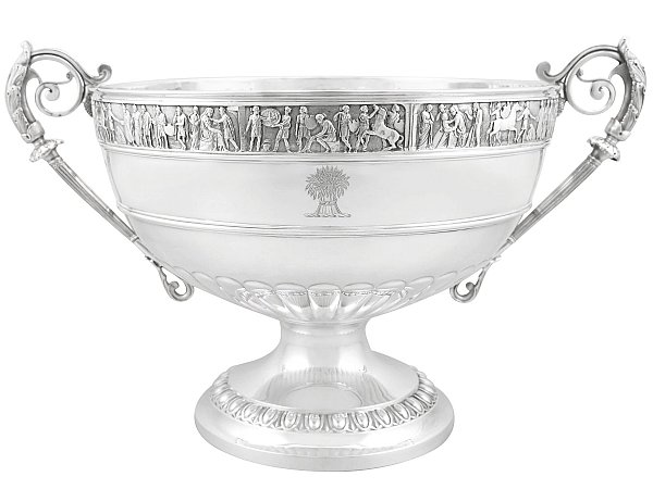 Large Sterling Silver Bowl Victorian