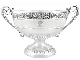Large Sterling Silver Bowl Victorian