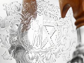 Samovar in Sterling Silver Detail 