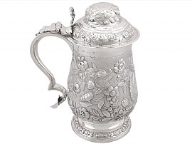Sterling Silver Quart and a Half Tankard - Antique George IV (1820)