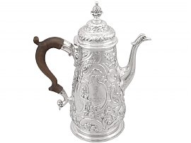 Sterling Silver Coffee Pot  - Antique George II (1748)