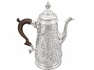 Sterling Silver Coffee Pot  - Antique George II (1748)