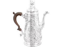 Georgian Silver Coffee Pot for Sale Size