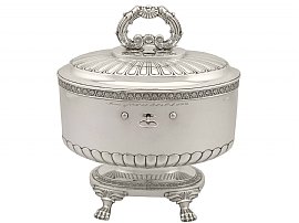 Swedish Silver Biscuit Box Antique
