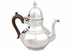 Britannia Standard Silver Teapot - Queen Anne Style - Antique George V (1920)
