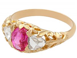 Antique Pink Sapphire Ring