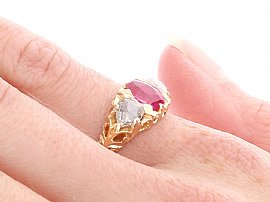 Antique Pink Sapphire Ring