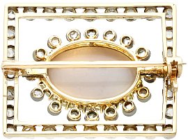 Antique Cabochon Opal Brooch 