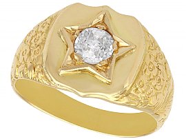 Antique 18ct Men's Diamond Ring