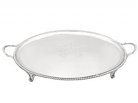 Sterling Silver Tray with Handles