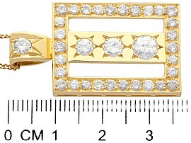 F Colour Diamond Pendant in Gold 