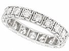 1.62ct Diamond and 18ct White Gold Full Eternity Ring - Vintage French Circa 1940