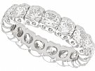 2.20ct Diamond and 18ct White Gold Full Eternity Ring - Vintage French Circa 1980