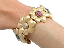 Vintage gemstone bracelet