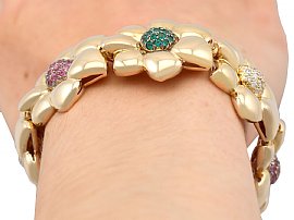 Vintage gemstone bracelet