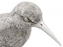 Silver Bird Ornament