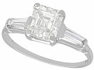 1.75 ct Diamond and 18 ct White Gold Solitaire Ring - Vintage 1976